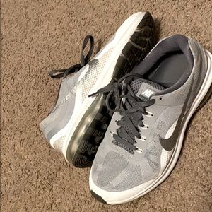 Gray Nike shoes